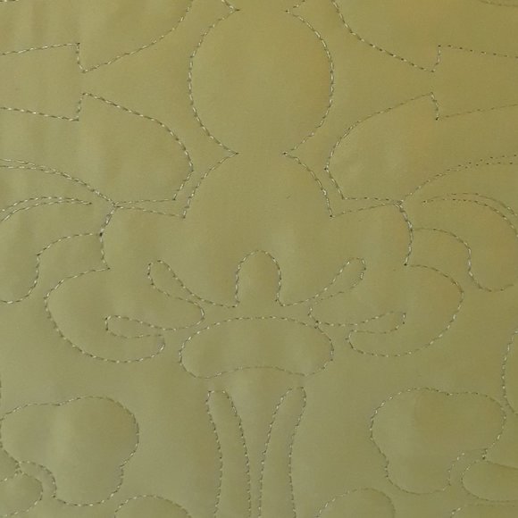 Newport-Layton Quilted Throw Pillow w/ Feather Insert - 20 x 20 - Picture 3 of 12